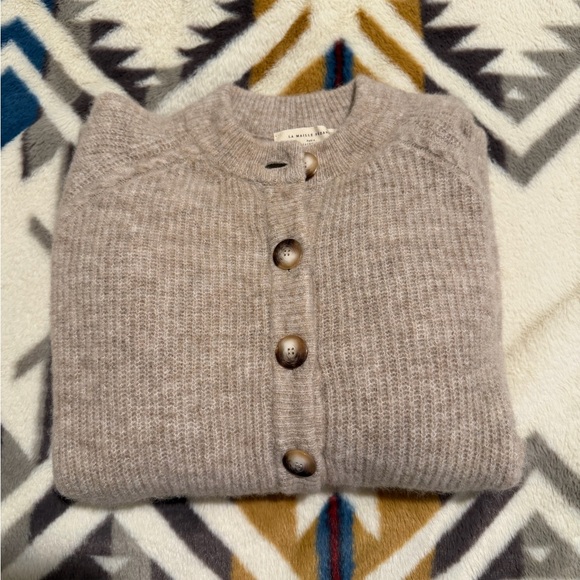 Sezane Othello Cardigan - Light Beige Size M - Picture 4 of 6